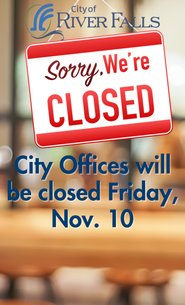 City Offices will be closed Friday, Nov. 10
