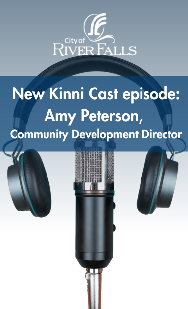 Podcast graphic featuring Amy Peterson, Community Development Director