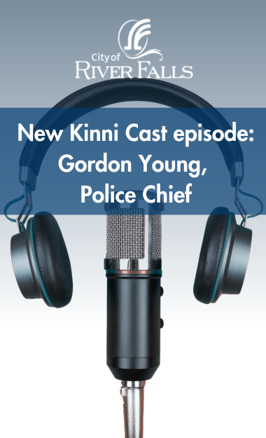Podcast graphic for an episode with Police Chief Gordon Young
